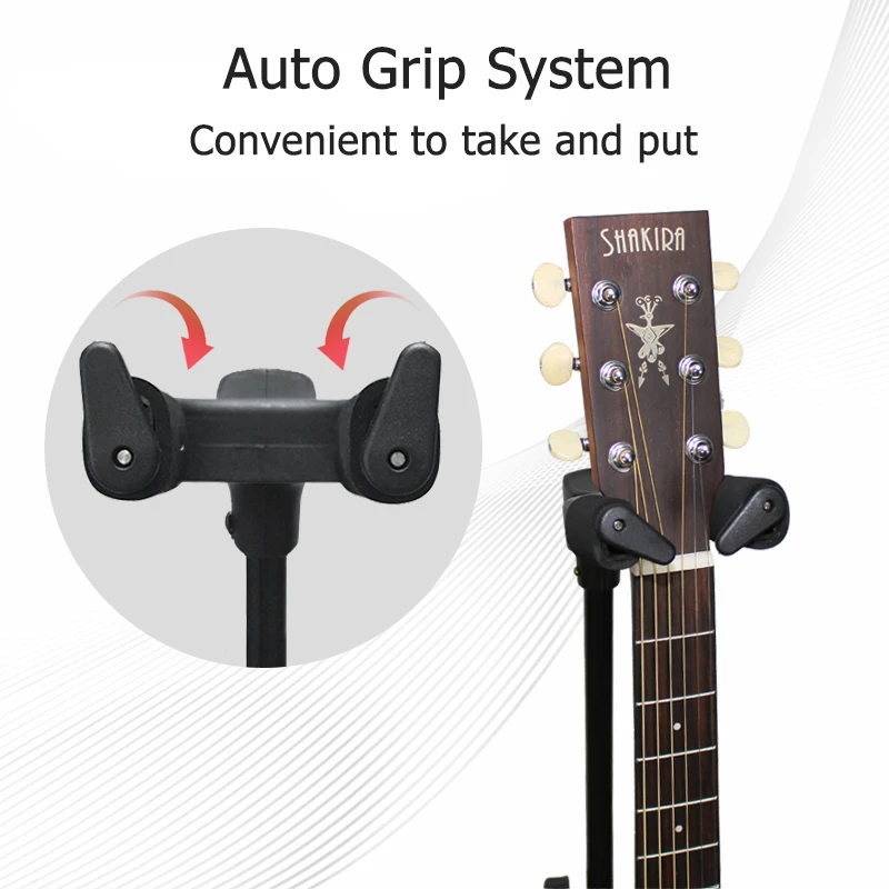 Гитарная напольная металлическая подставка держатель для музыкального