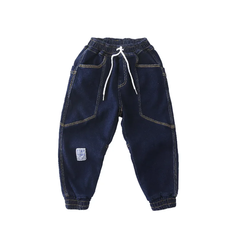 

Retro Jean Spring Autumn Boy Trousers Pants Capris Kids Children Clothing Denim School Outdoor StraightKids ClothesSportHigh