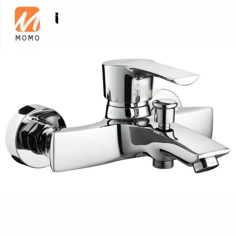 

lever wall mounted bathtub basin brass faucets mixer bath bathroom shower