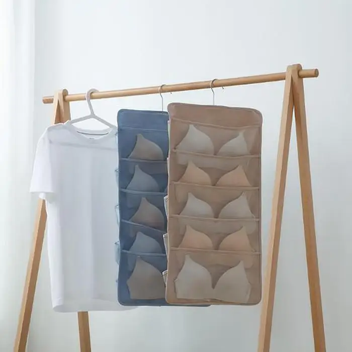 Durable Double Side Hanging Underwear Storage Bag Wall Organizer | Дом и сад