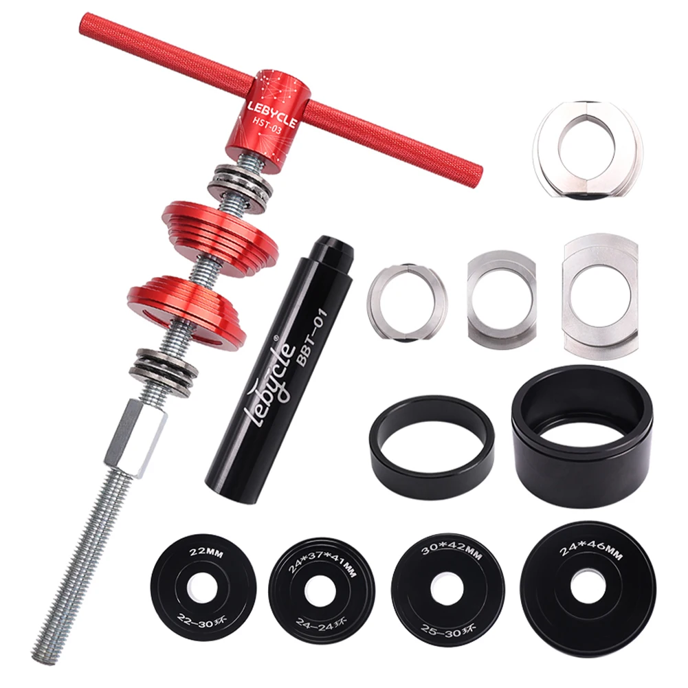 

Bicycle Bottom Bracket Install Removal Tool Set MTB Road Bike Press Bottom Disassembly Tool for BB86/BB30/BB92/PF30