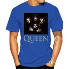 Camiseta masculina рок группа queen com os четыре компонента 2021 Повседневная модная футболка 100% хлопок