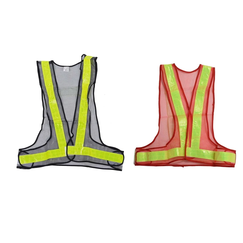 2 шт. светоотражающий жилет Hi Viz с высокой видимостью предупредительный механизм