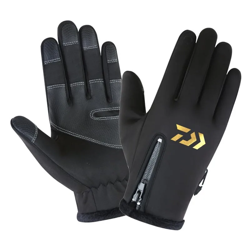 

Winter Warm Fishing Gloves Full Finger Men Waterproof Windproof Ski Touch Screen Non-Slip Outdoor Cycling Thick Fishing Gloves