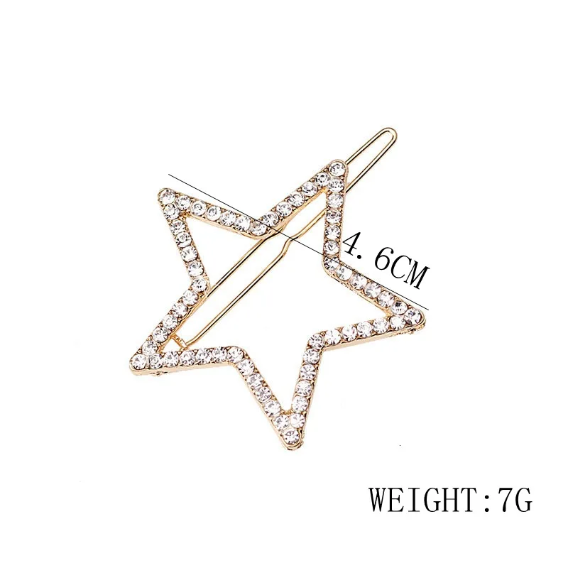 

Bohemian Hair Accessories For Women Fashion Metal Star Moon Rhinestone Hair Clip Pins Boho Jewelry Bridal Wedding Jewellery