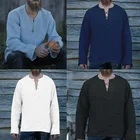 Костюм для косплея, мужские топы в средневековом стиле, платье в викторианском стиле эпохи Возрождения, уличная одежда большого размера в готическом стиле, свободная футболка с V-образным вырезом, 2022