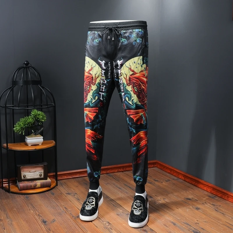 Pattern Men Trousers Dress Pants Streetwear Social Male Ropa De Hombre 2020 Fashion Casual Pantalon Homme | Мужская одежда