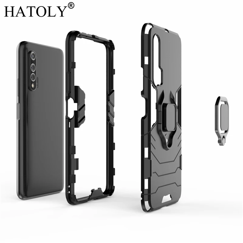 Чехол HATOLY для Huawei Nova 6 чехол с магнитным кольцом на присоске силиконовые жесткие