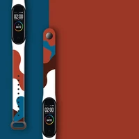 for mi band 6 5 4 3 strap silicone printing cartoon blet pattern xiao mi 6 5 watch band bracelet smart sports fitness wrist