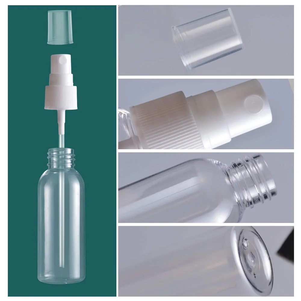 20 Pcs/lot Spray Bottle 10 Ml 30 Ml 50 Ml 60 Ml 100 Ml Travel Refillable Plastic Container Disinfection Nebulizer Easy To Carry images - 6