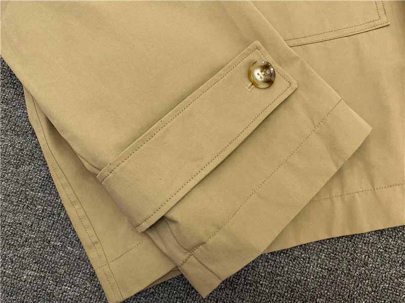 

Women Short Jacket Turn-down Collar Zipper Big Pocket Casual Coat 2020 Autumn Winter