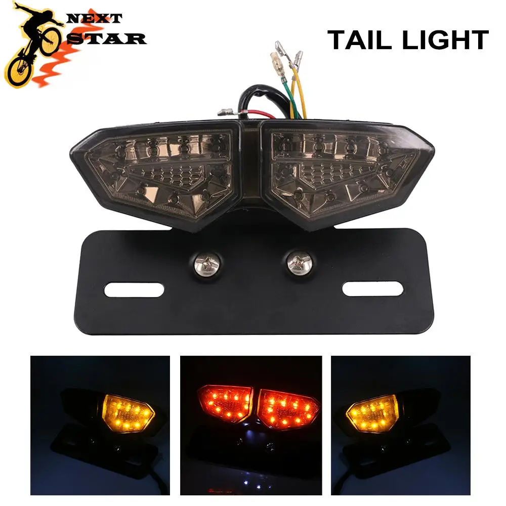 Мотоциклетный задний светильник 12 В светодиодный сигнальный тормозной s