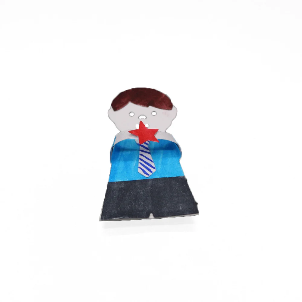 Штампы для вырезания ФИГУРЫ ЧЕЛОВЕКА мультяшный мальчик металлическая Форма