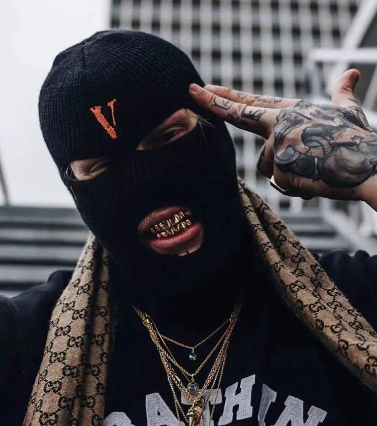 Зимняя мужская женская унисекс вышивка vlone v tears с 3 отверстиями закрывающая лицо
