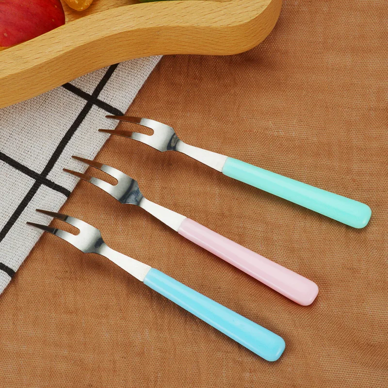 Вилка для фруктов из нержавеющей стали значок пирожное луна торт десерт