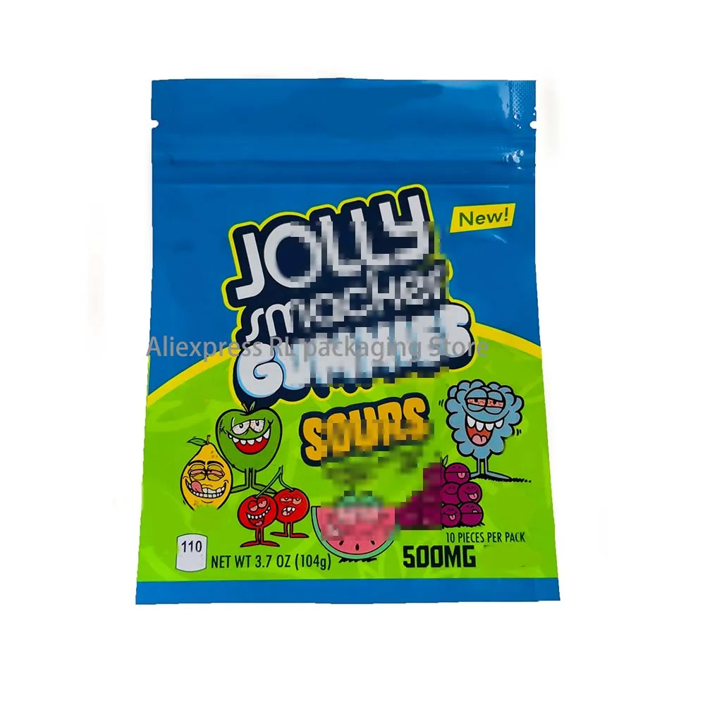 

500mg Jolly Packaging Bags Edibles Empty Zipper Mylar Bags(Only Packaging No Food)
