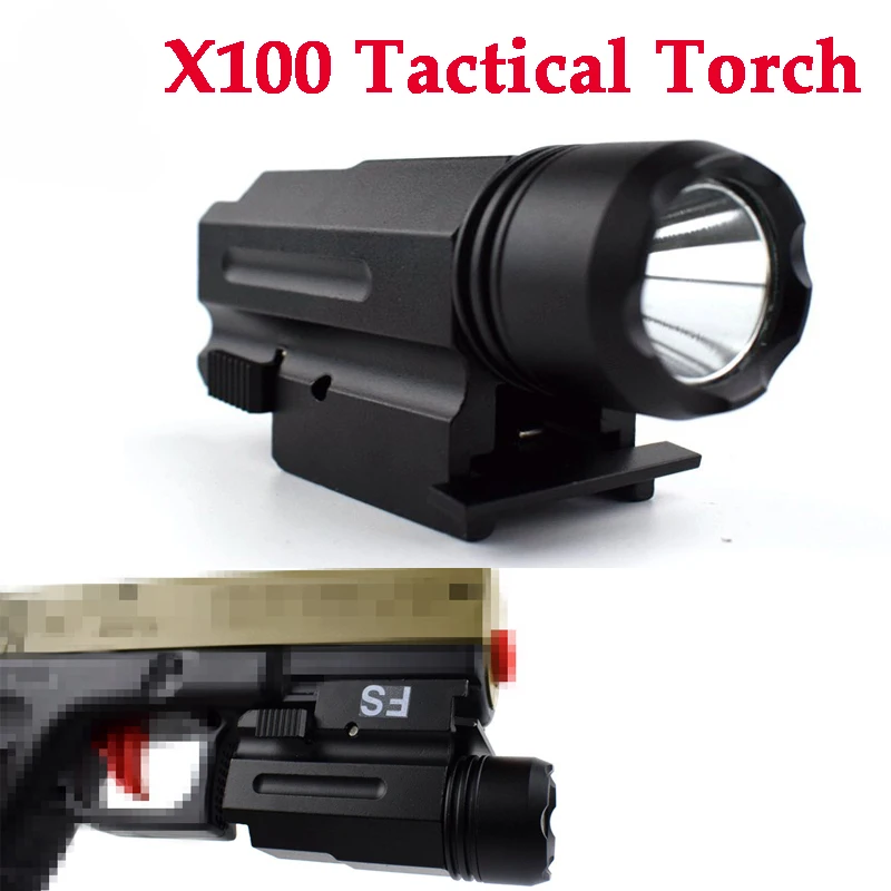 

X100/X108 светодиодные тактические огни для оружия, военная подсветка для оружия, свет для 20 мм рельсового пистолета