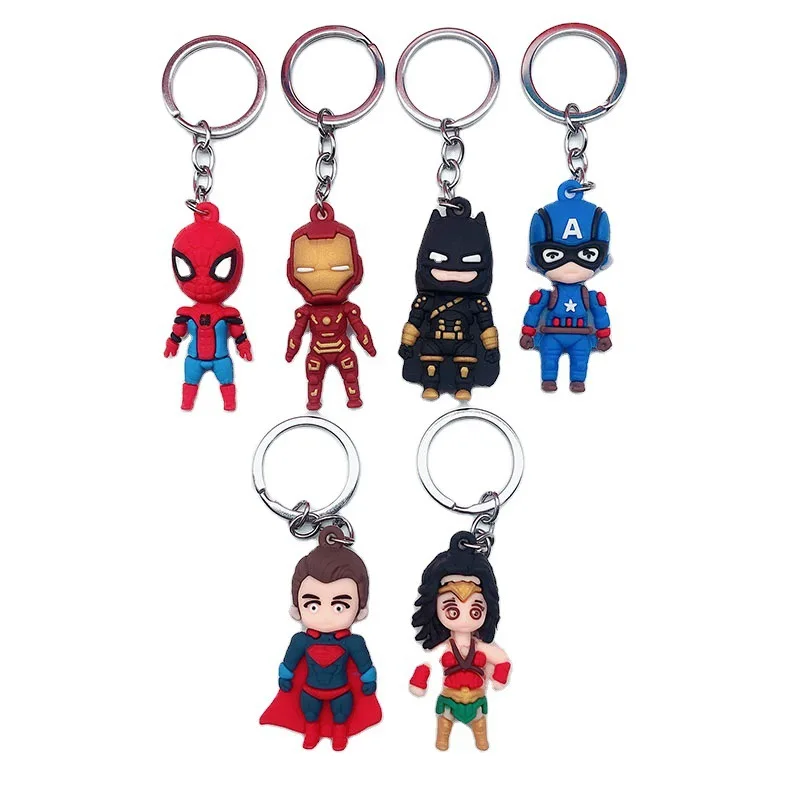 Брелки с героями Диснея Marvel Человек-паук Микки Минни Винни железный человек