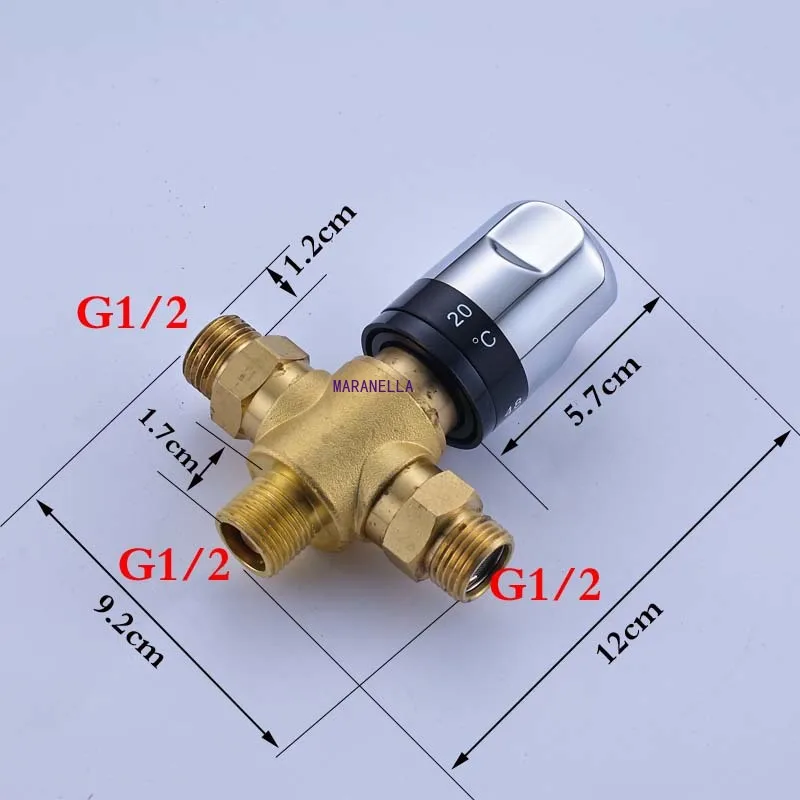 

Brass Thermostatic Mixing Valve Constant Water Temperature Shower Faucet Valve Thermostat Bathroom Kitchen Tap Valve