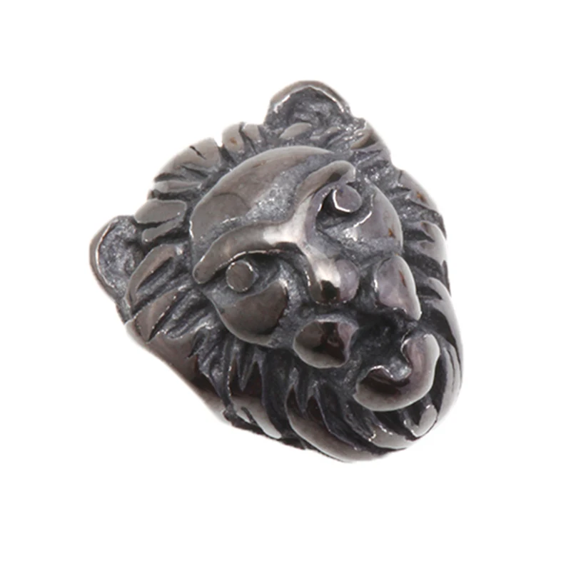 Бусины шармы бусины с львиными головками браслет ручной работы из нержавеющей