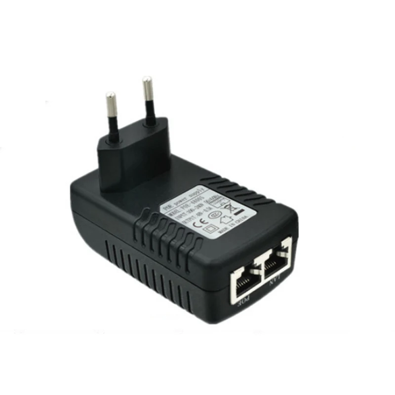 POE Power 48V 0.5A 24W Injector for IP Camera CCTV Security Surveillance PoE Supply Ethernet Adapter Phone EU Plug | Компьютеры и офис