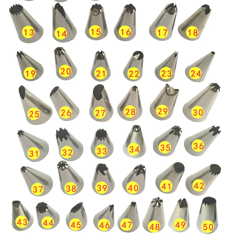 1 Pcs Large Icing Piping Pastry Tips Baking Tools Cakes Decoration Set Stainless Steel Nozzles Cupcake 4 70 | Дом и сад