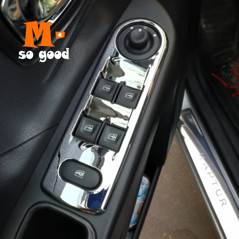 ABS хром для Renault Captur 2013 2014 2015 2016 аксессуары стайлинга автомобиля двери окна стекло