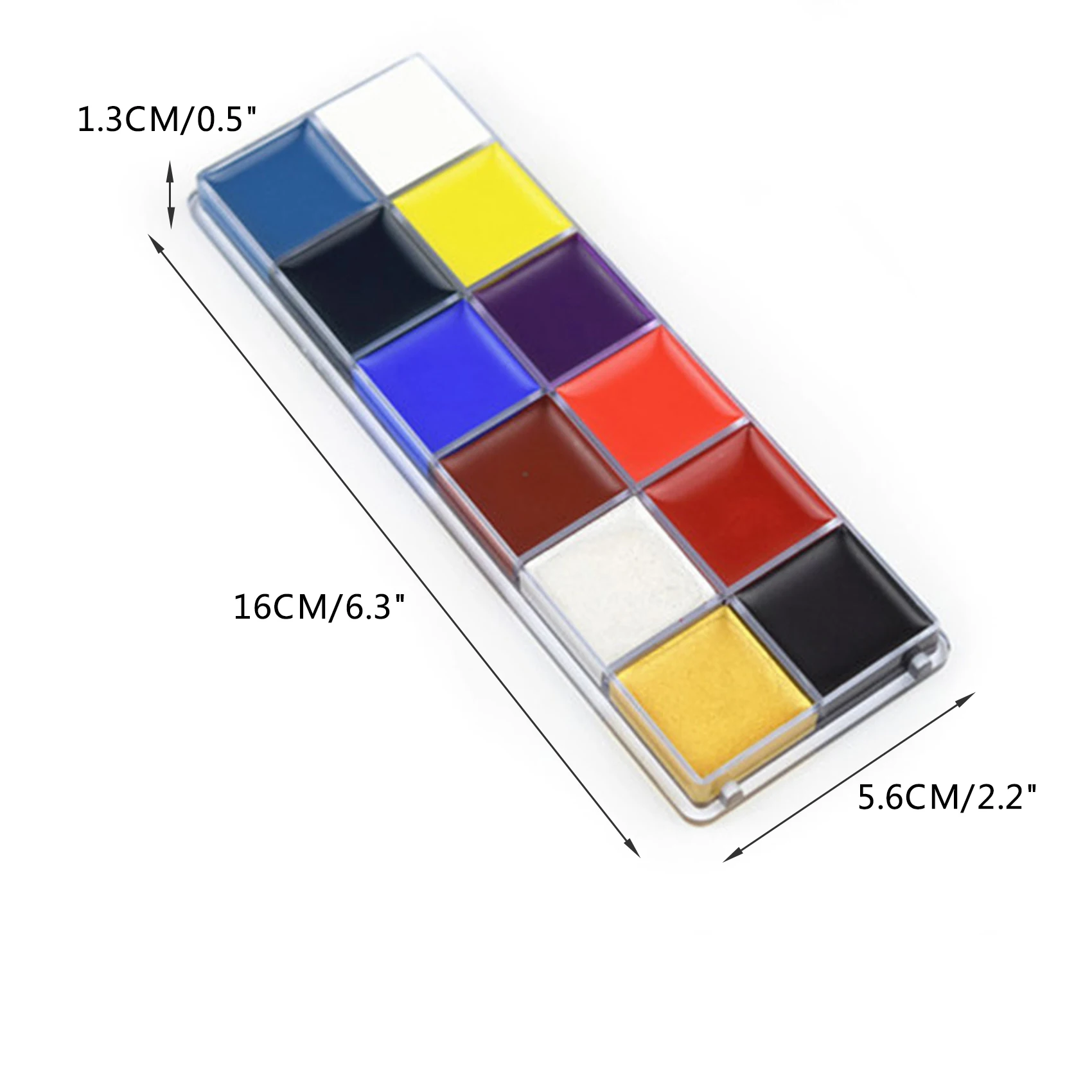 Масляная краска для лица 12 цветов тела приятная кожи без запаха вечеринки