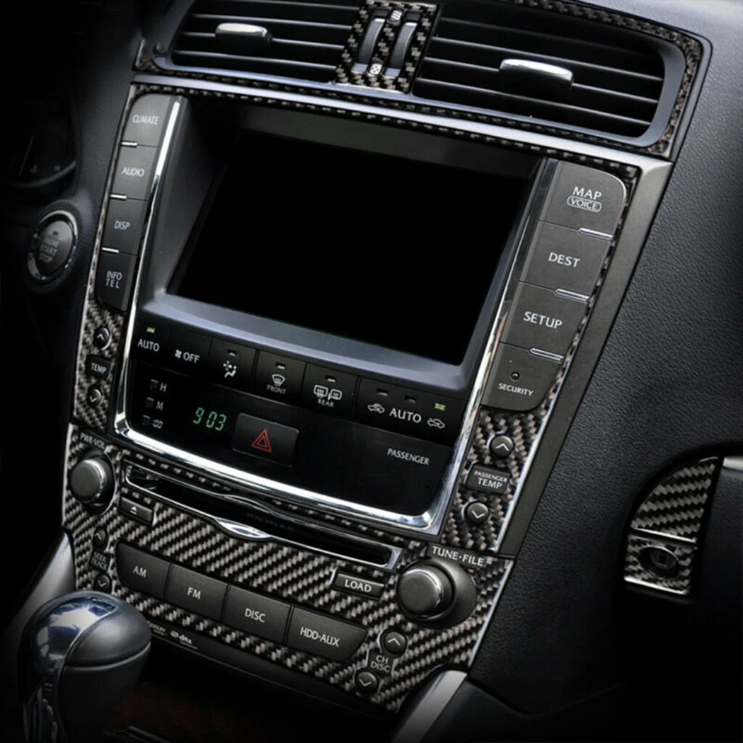 

Car CD Panel Sticker Balck For LEXUS IS250 300 350 2006-12 Accessories