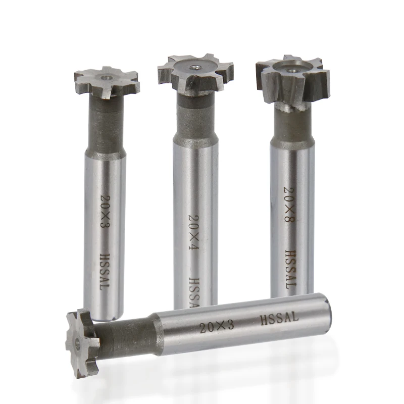 Т-образный фрезерный станок 8-20 мм Концевая фреза из быстрорежущей стали для