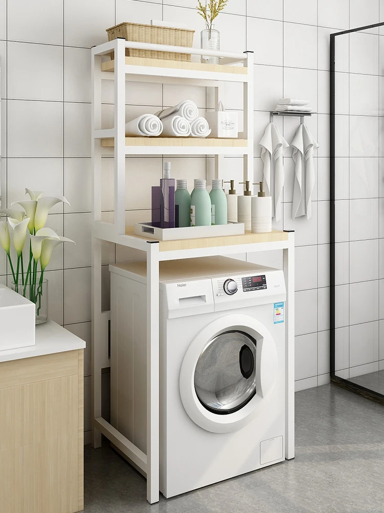 Многоярусная напольная стойка для хранения ванной туалета с балконом на