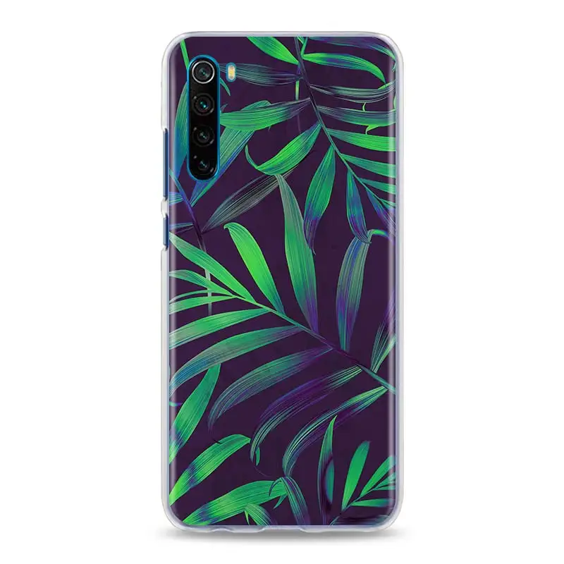 

Phone Case for Xiaomi Redmi Note 8T 9S 6 7 8 Pro 9 Pro 6A 7A 8A 9A 9C K30 5G K20 Pro Hard PC Capa Leaf Leaves flower flamingo
