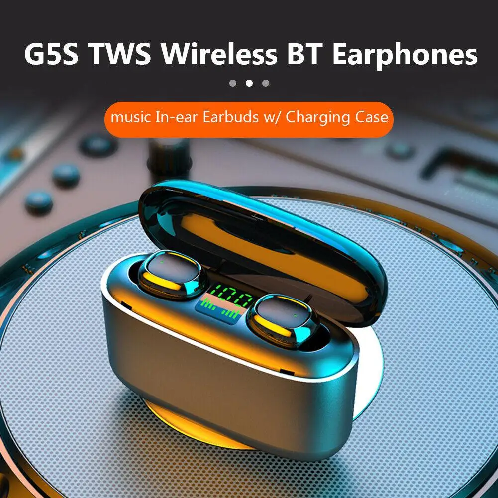 BEESCLOVER G5S двойные наушники Bluetooth 5 0 спортивные TWS беспроводные перезаряжаемые с