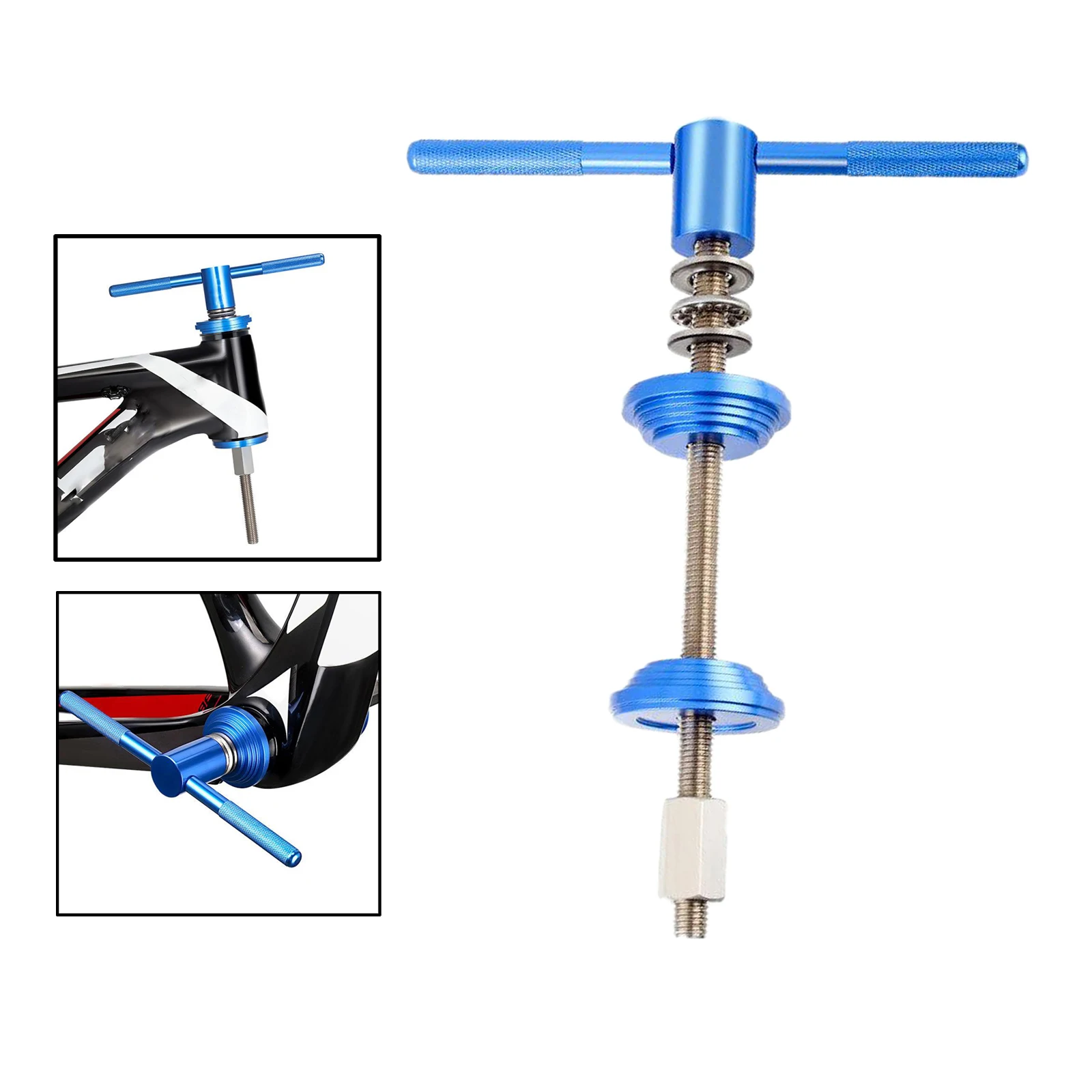 

Durable Effortless Bicycle Axis Bottom Bracket Bike Headset Press-in Tool Aluminum Alloy for Bicycle Repair