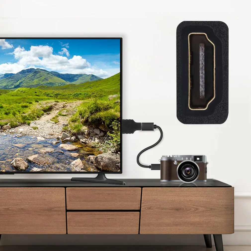 Переходник с HDMI Мама на Micro HDMI/Тип D папа Позолоченный разъем переходник F/DM для жк