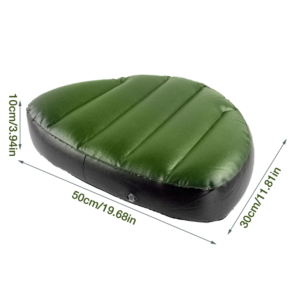 

PVC Composite Material Inflatable Seat Cushion Waterproof Wear-resistant Comfortable Blow Up Seat Pad For 2/3 Person Kayak
