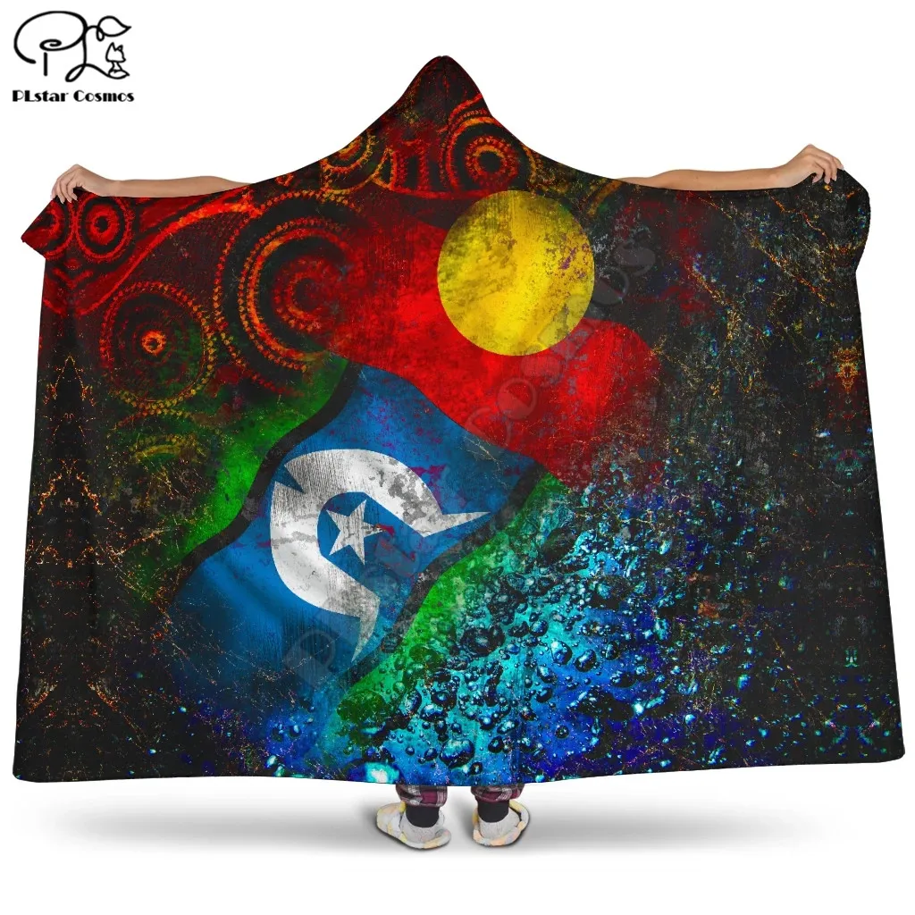 

Lives Matter Flag Character Hooded Blanket Adult colorful child Sherpa Fleece Wearable Blanket Microfiber Bedding style-4