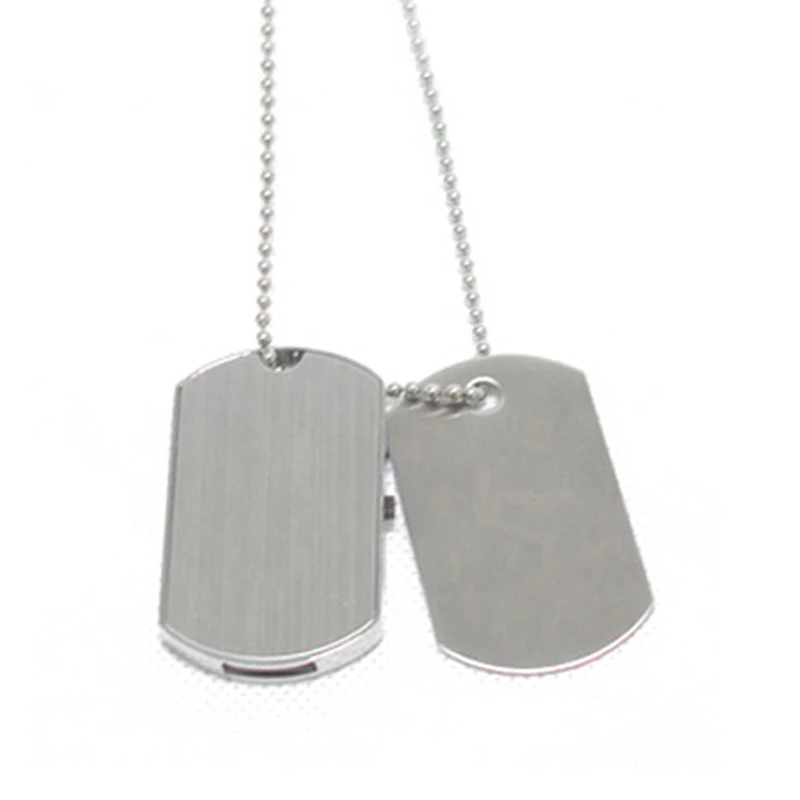 50 Pieces No Logo Metal badges USB shell Tag shell they suitable for long UDP flash Metal Shell It is no memory chip
