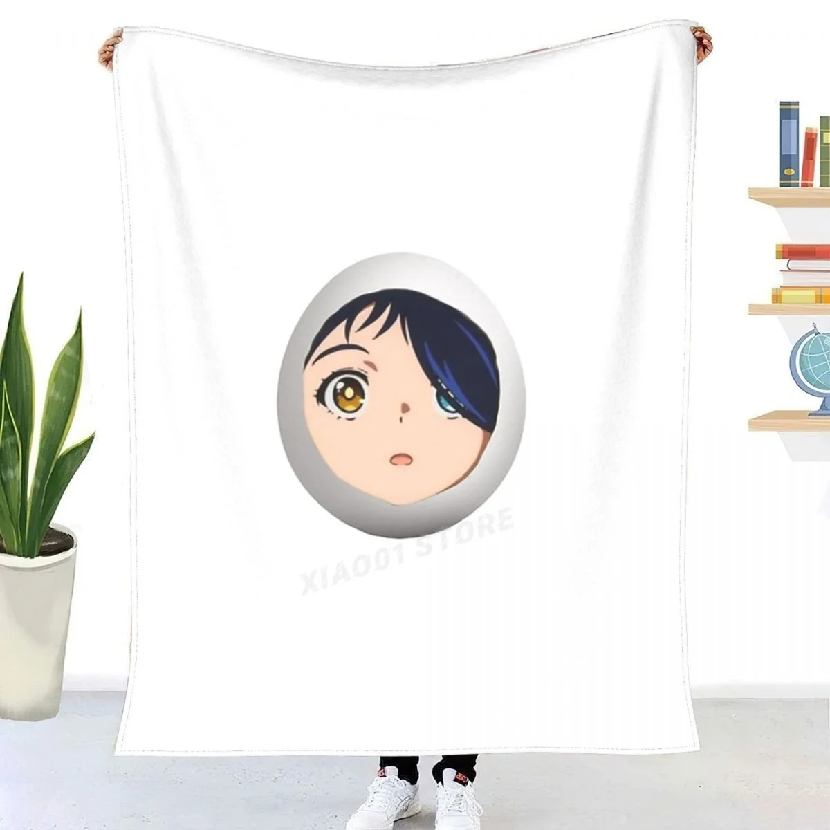 

Ai Ohto Egg Throw Blanket Sherpa Blanket Bedding soft Blankets