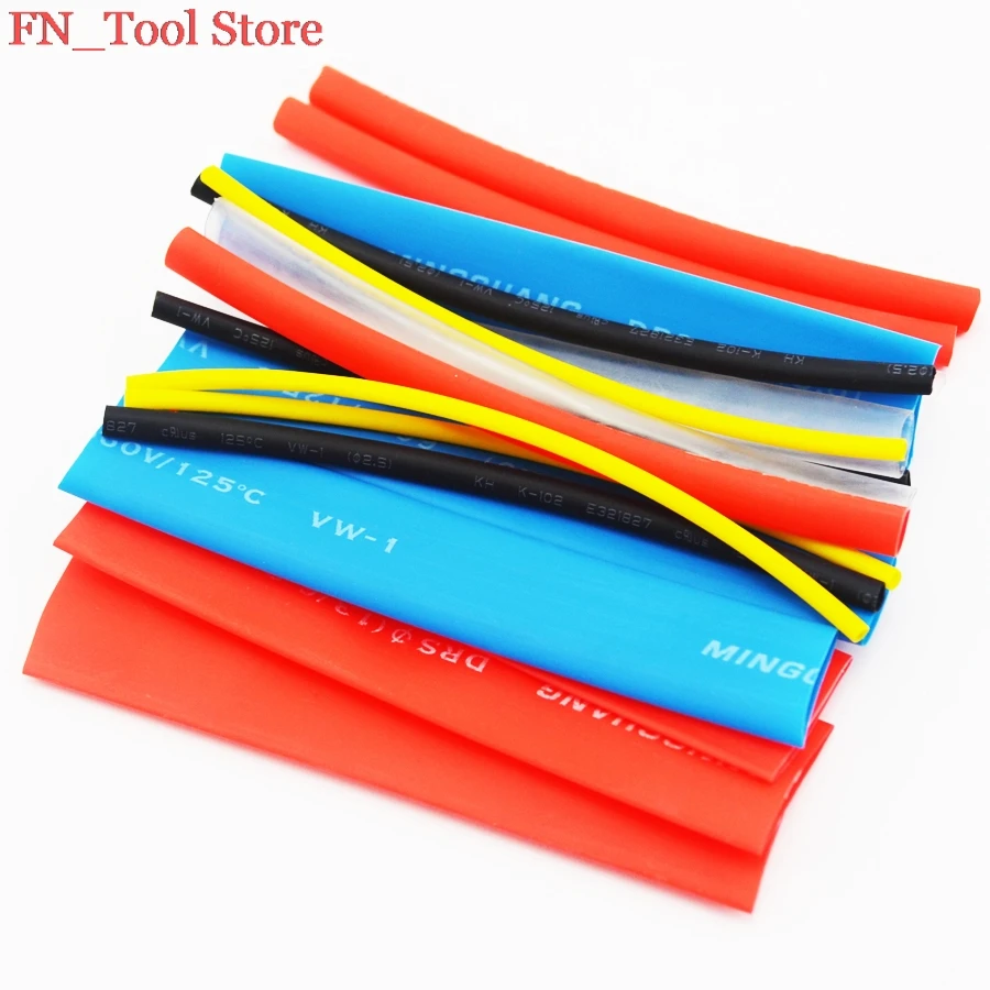 Горячая распродажа 100 шт. ассортимент полиолефинов термоусадочные трубки 2:1