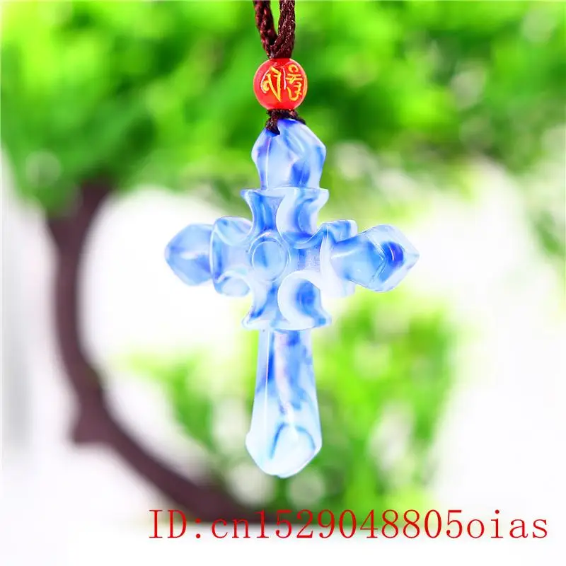 Нефритовый крест кулон ожерелье ручной работы натуральный для женщин Мода