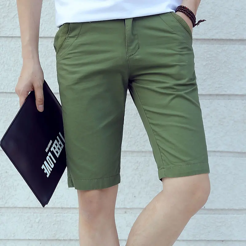 

New Men Shorts Cotton Men's Business Casual Shorts 111% Cotton Pupe Calor Fashion Men Shorts Pantalones Cortos De Los Hombres