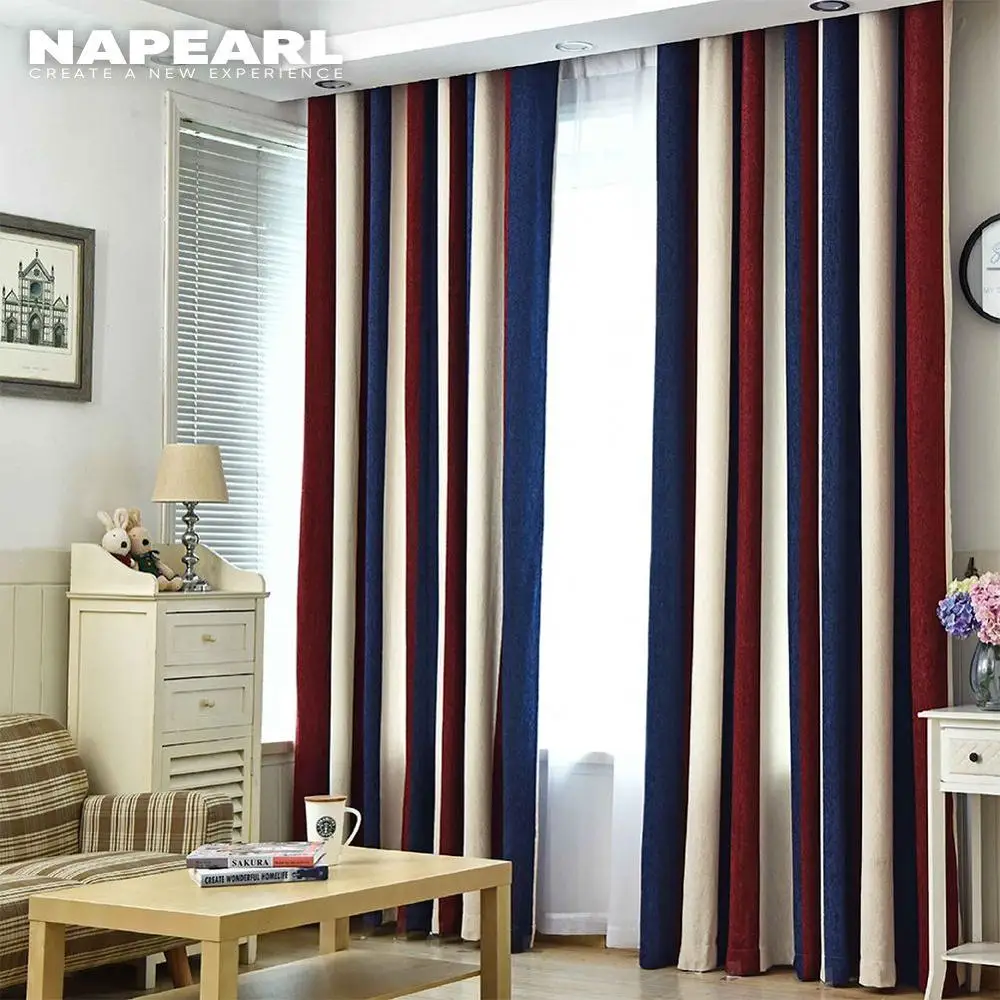 Наперл полу тени текстурированные ткать занавески s затемнение окна панели