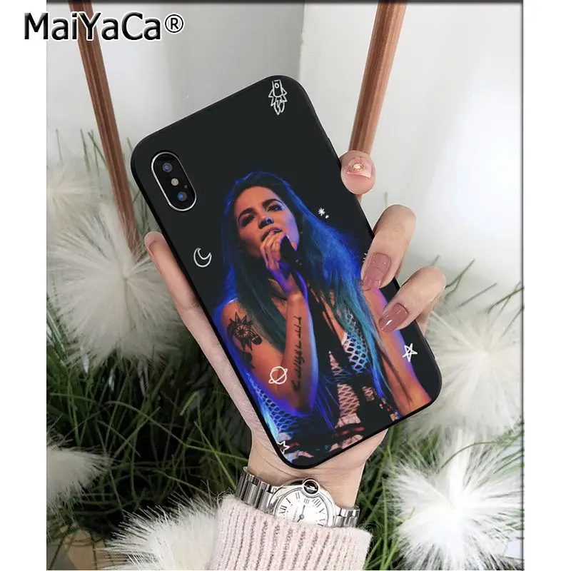MaiYaCa Halsey певица ТПУ чехлы для мобильного телефона из мягкого силикона чехол iPhone 11