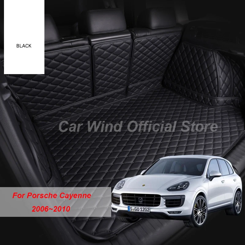 

Кожаные коврики для багажника автомобиля для Porsche Cayenne 2006 2007 2008 2009 2010 2011 2012 2013 2014 2017 аксессуары для подкладки груза
