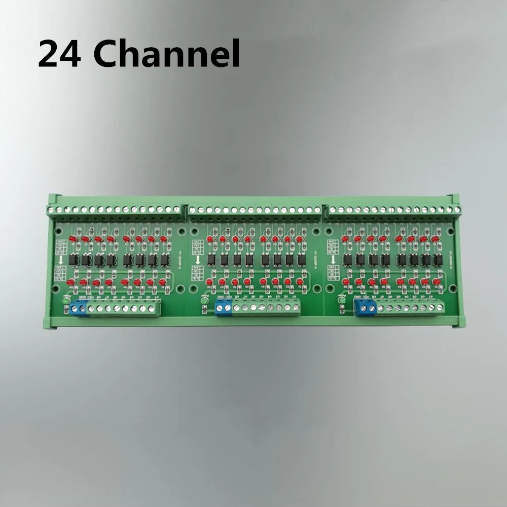 24 канала уровня напряжения сигнала плата преобразования оптопара изоляционный