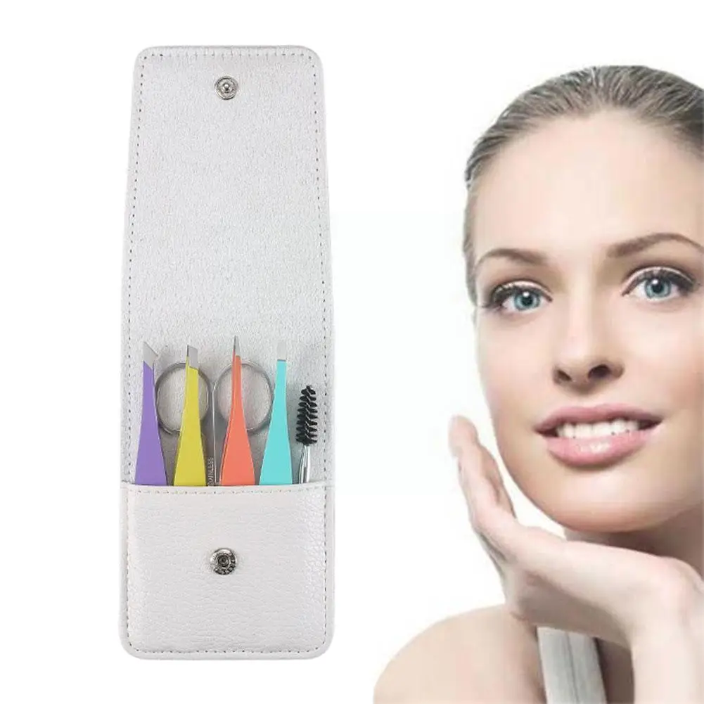 

6pcs Steel Eyebrow Tweezers Eyebrow Trimming Tool Eyebrow Eyebrow Makeup Professional Beauty Set Pliers Tool E0W7