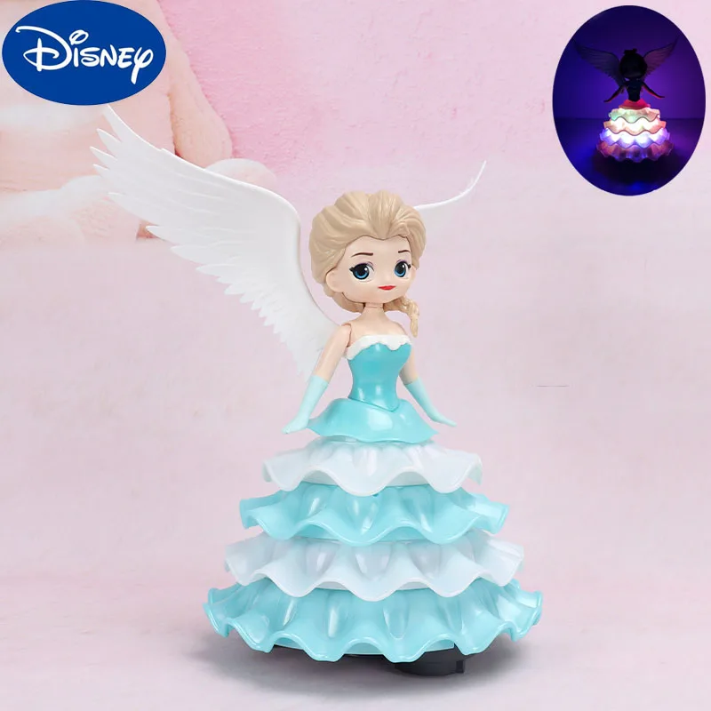 Disney Принцесса Электрический вращающийся танцующий робот Аниме Фигурка Холодное