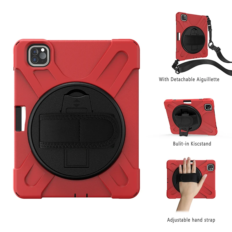 Чехол-накладка для iPad Pro 11 дюймов противоударный силиконовый с отделением