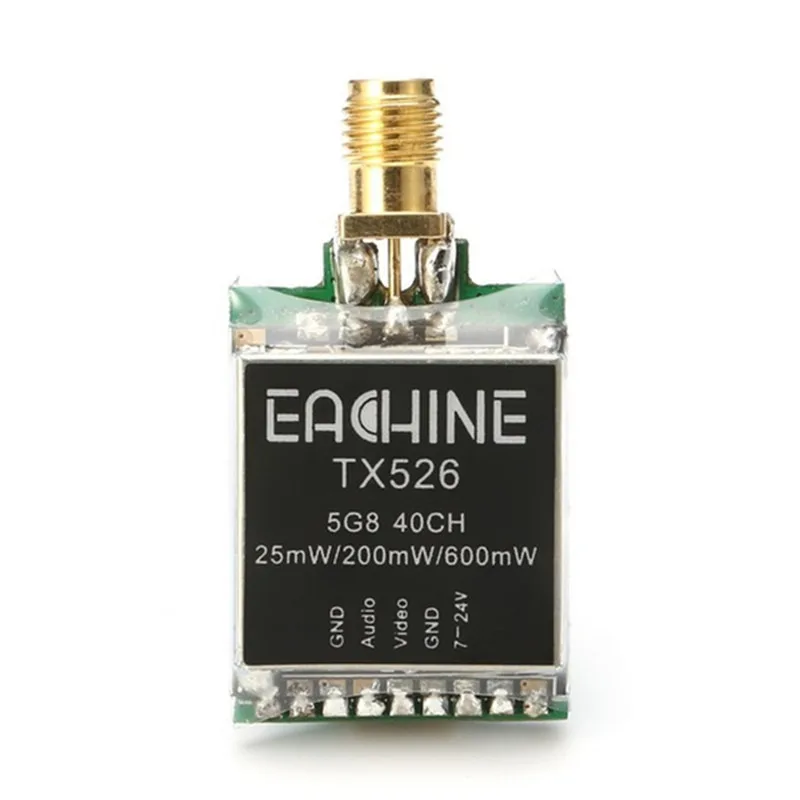 Оригинальный TX526 5 8G 40CH 25MW/200MW/600MW переключаемый AV беспроводной передатчик FPV RP SMA